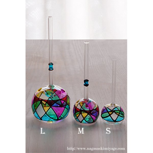 画像2: 長崎ビードロ3.5cmステンドホール（Sサイズ） (2)