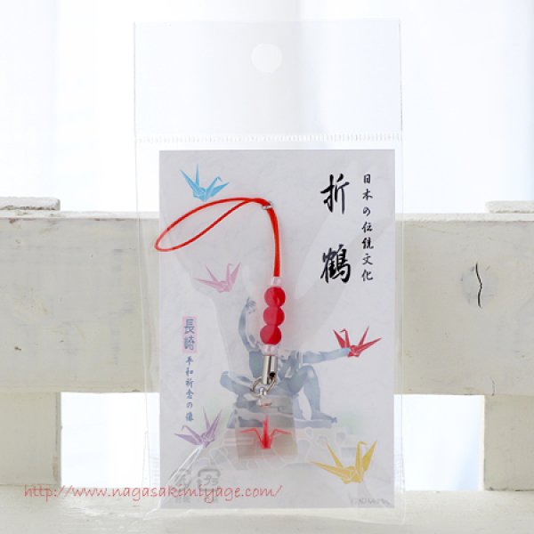 画像2: ながさき平和祈念「折鶴」キューブ根付　 (2)