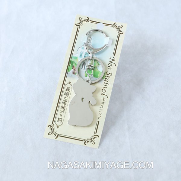 画像4: 長崎尾がり猫ネオステンドホルダー［ブルー・ピンク］ (4)